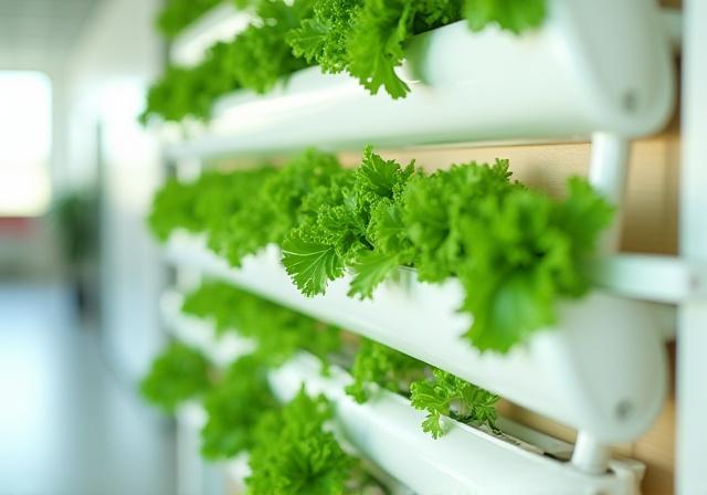 Hydroponic wall installation